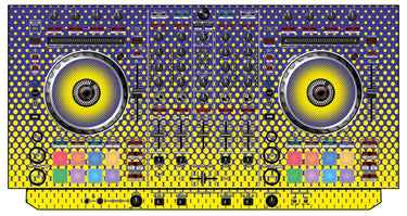Pioneer DJ DDJ SX Skin Gradienter Straight Lila / Gelb